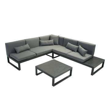 Steigerhouten lounge bank