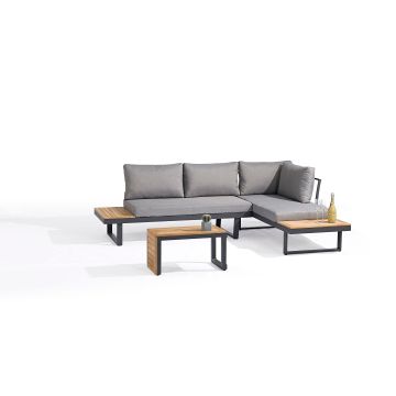 Steigerhouten lounge bank