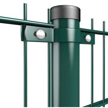 Double wire panel post powder coated 160cm