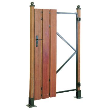 Armature portillon noir 90x155cm