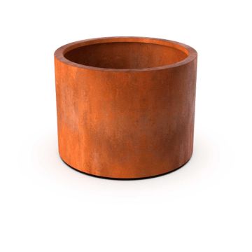 Corten steel planters round 150x150x60cm