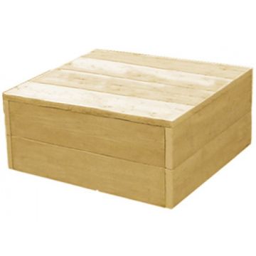 Steigerhouten hocker