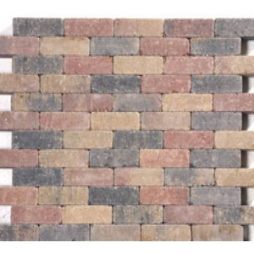Waalformaat sierbestrating bont strak, 20x5x6cm, per m2