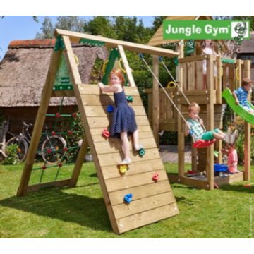 Wooden play house Jungle Hut climbing