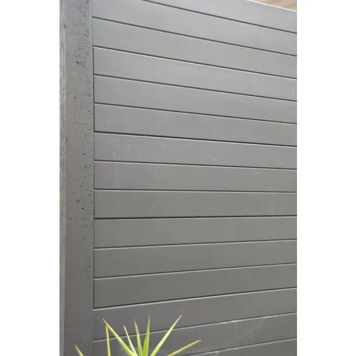 Betonzaun Boardstone grau 200x231cm einseitig