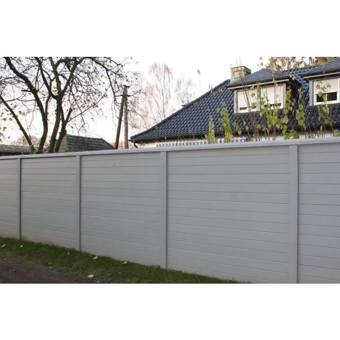 Betonzaun Boardstone grau 200x231cm einseitig
