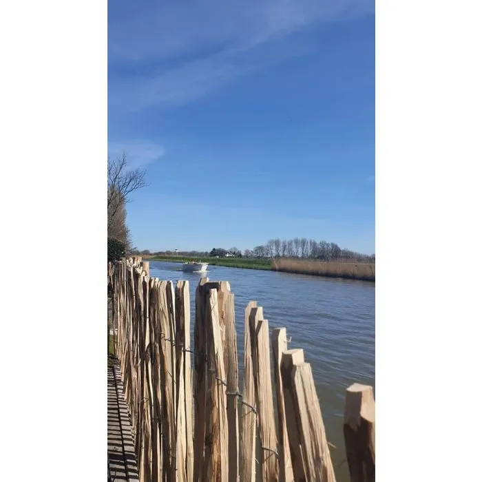 Kastanienzaun Staketenzaun 100cm hoch 5m lang
