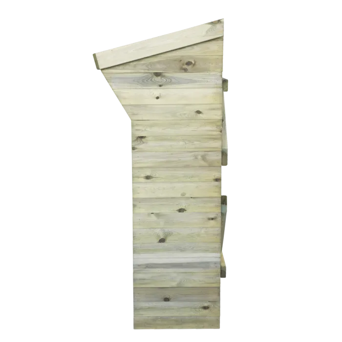Kaminholzregal mit Gitter 180x74x174cm