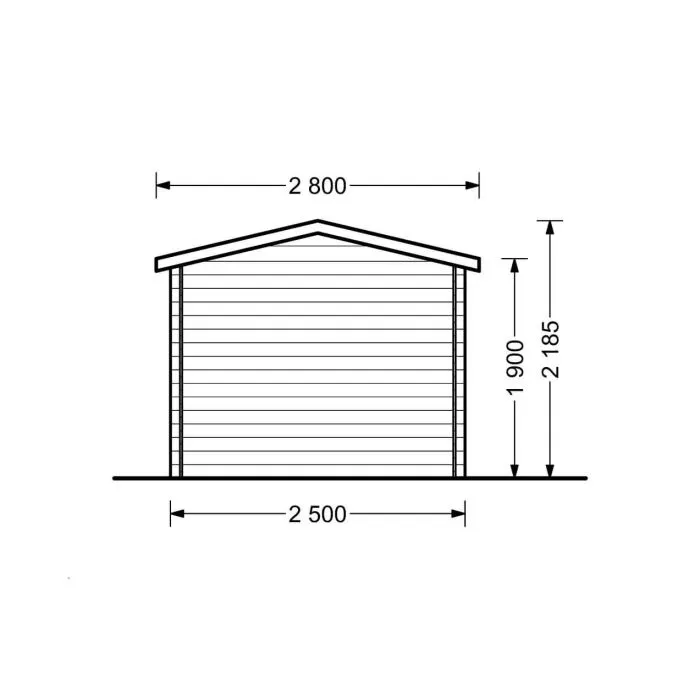 Gartenhaus Nano 2x2m