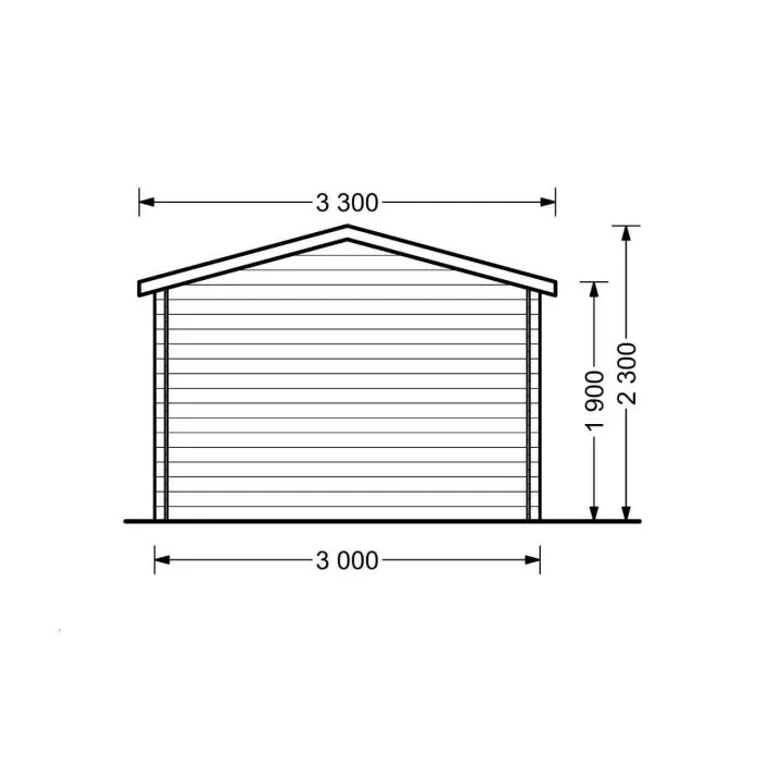 Gartenhaus Mini mit Holzboden 3x2m