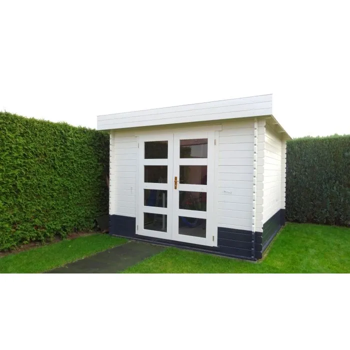 Gartenhaus Modern flachdach 300x250cm / 28mm