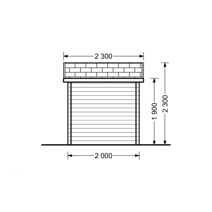 Gartenhaus Mini mit Holzboden 3x2m