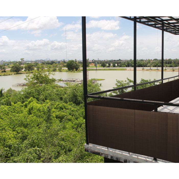 Cañizo PVC doble cara marron 2x5m