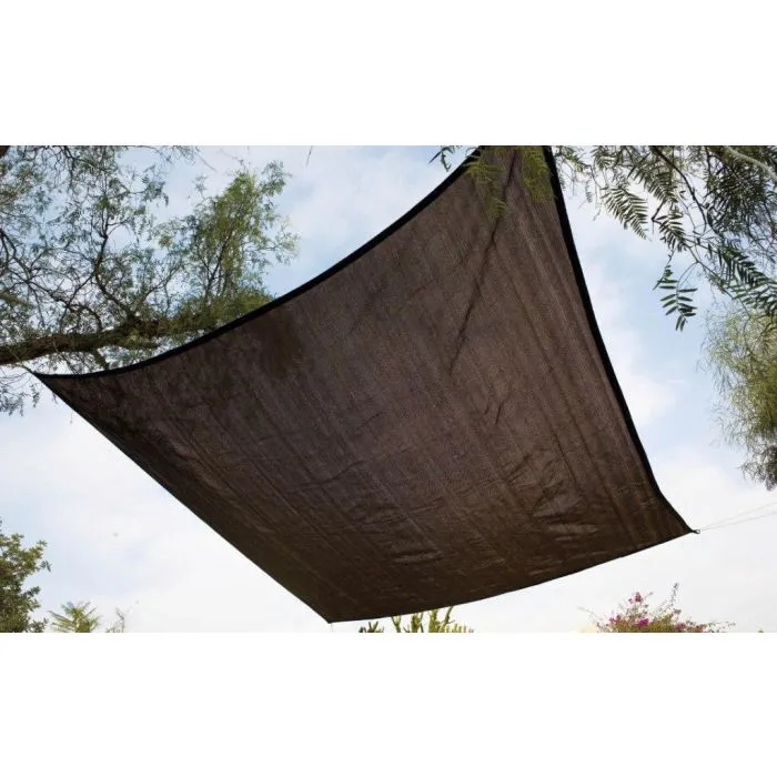 Sonnensegel Schattiergewebe 360x360cm braun