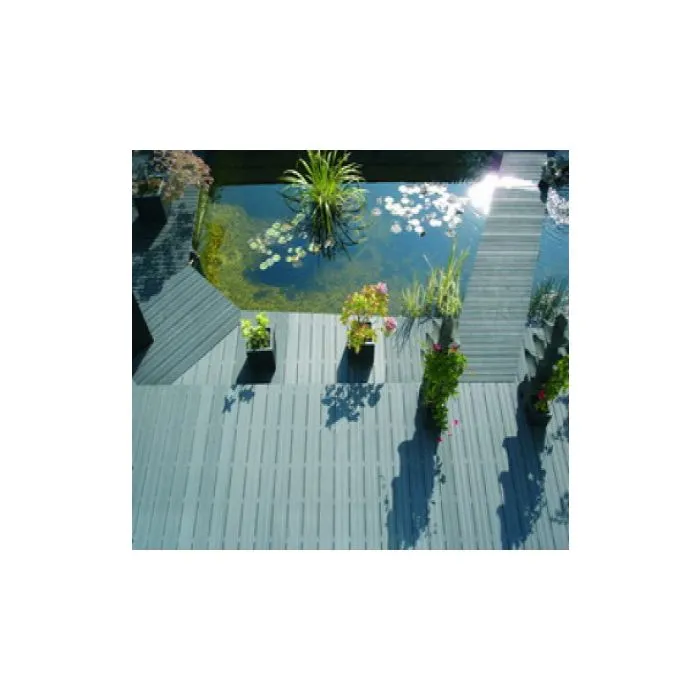 Terrassendielen aus WPC grau 225cm