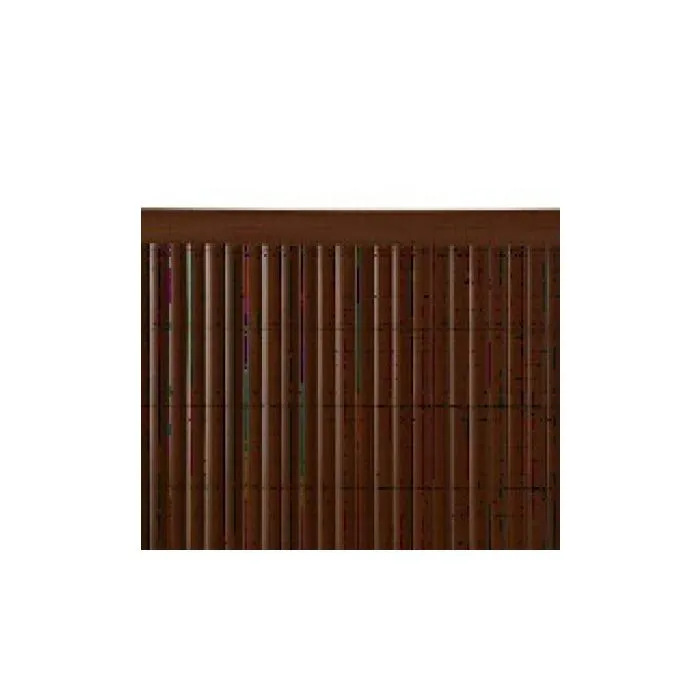 Sichtschutzmatte PVC Profil Bambuszaun braun 200cm