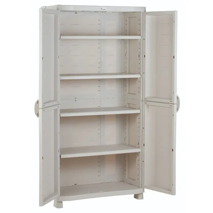 Kunststoffschrank 90x184cm mit 4 Einlagen