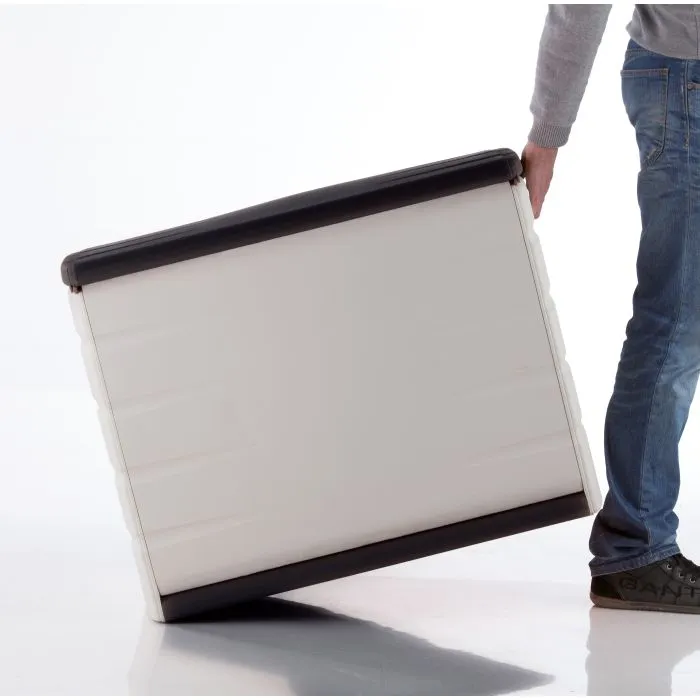 Kissenbox schwarz 80x61x53cm