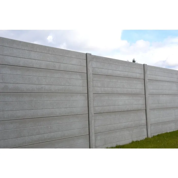 Betonzaun Boardstone grau 200x231cm einseitig