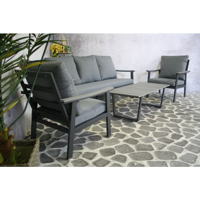 Aluminium loungeset Dublin 5 personen