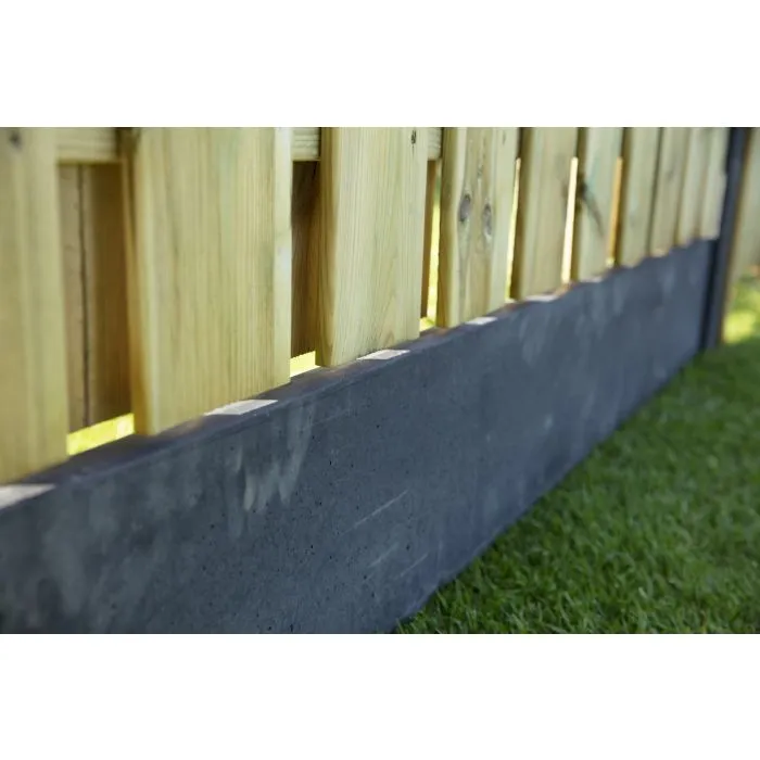 Holzzaun mit Betonpfosten 15 dielen 200x190cm