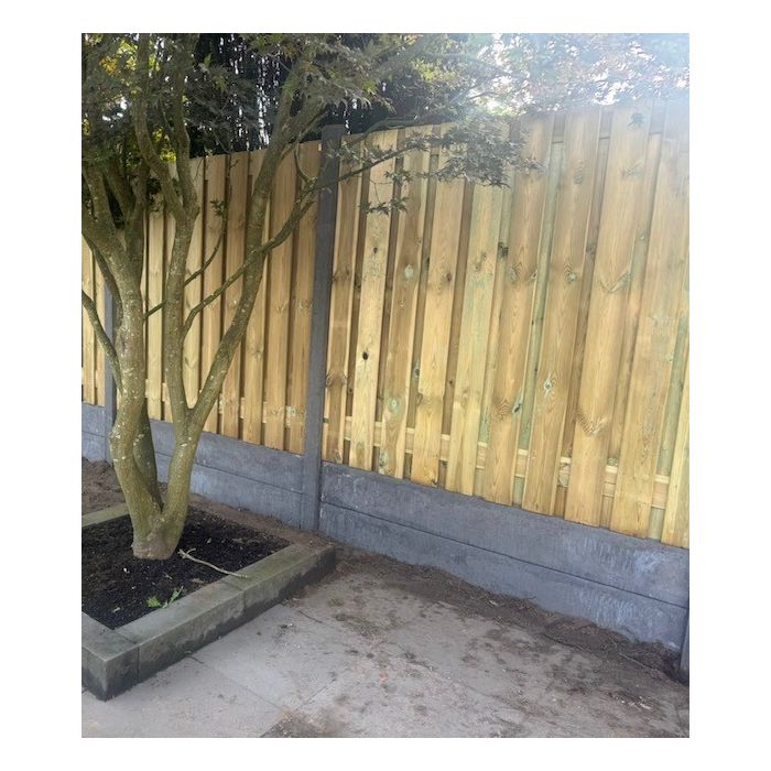 Hout beton schutting antraciet 230x190cm (per set)