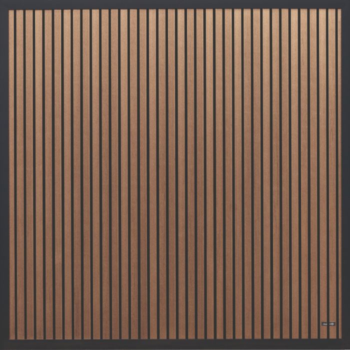 Tuinscherm schutting composiet Oak/Black 180x180cm