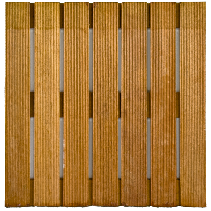 Decking tiles Bangkirai hardwood 50x50cm