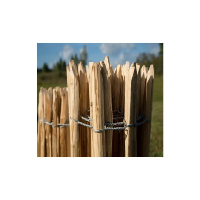 Kastanienzaun Staketenzaun 100cm hoch 5m lang