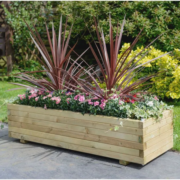 Blumenkasten holz rechteckig 120x40x35cm