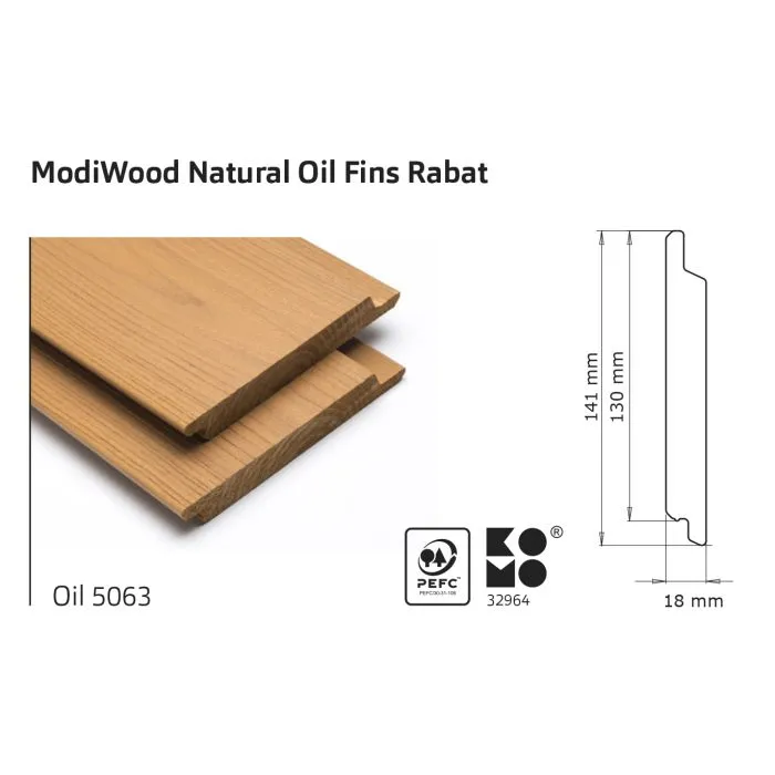 Nut und Federbretter thermisch modifiziert 420cm