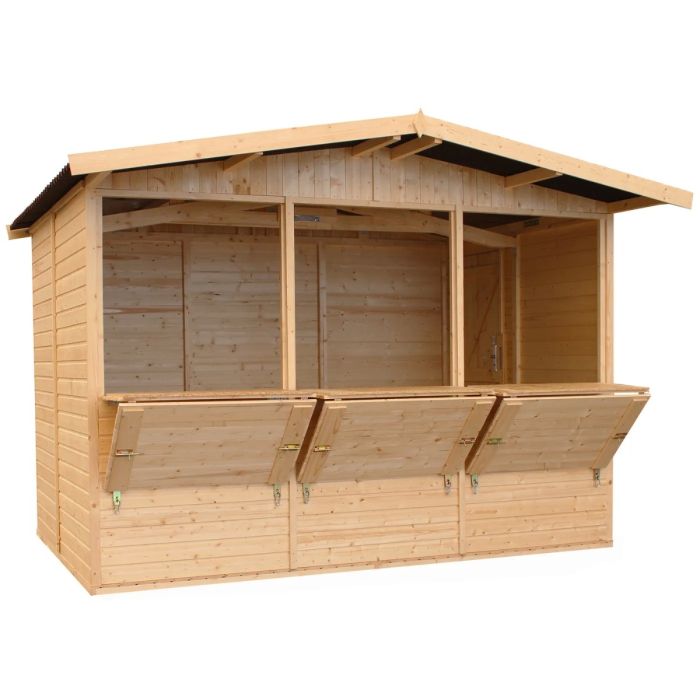 Kiosque en bois 3x3m