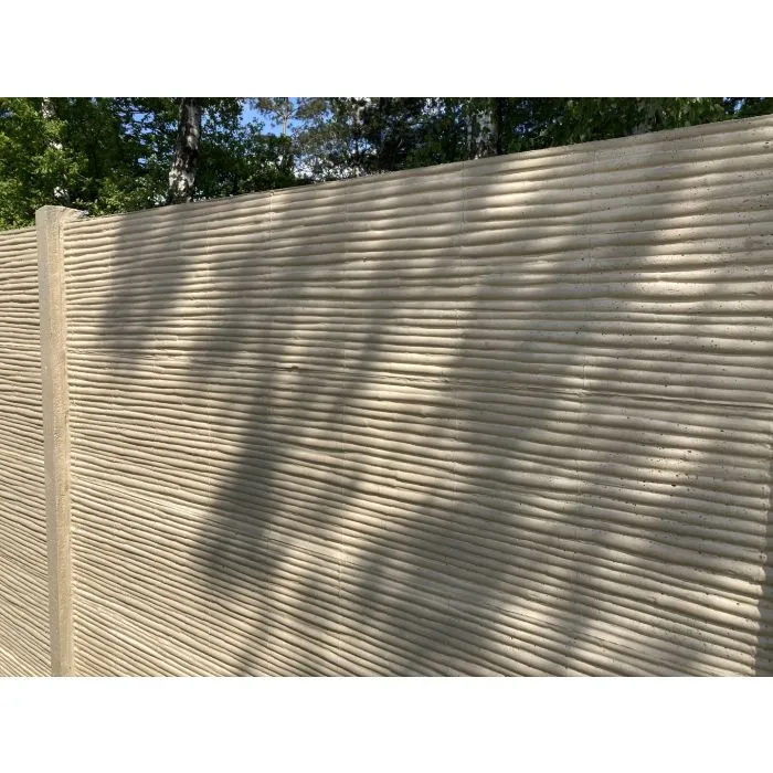 Betonzaun Bamboostone grau einseitig 200x200cm