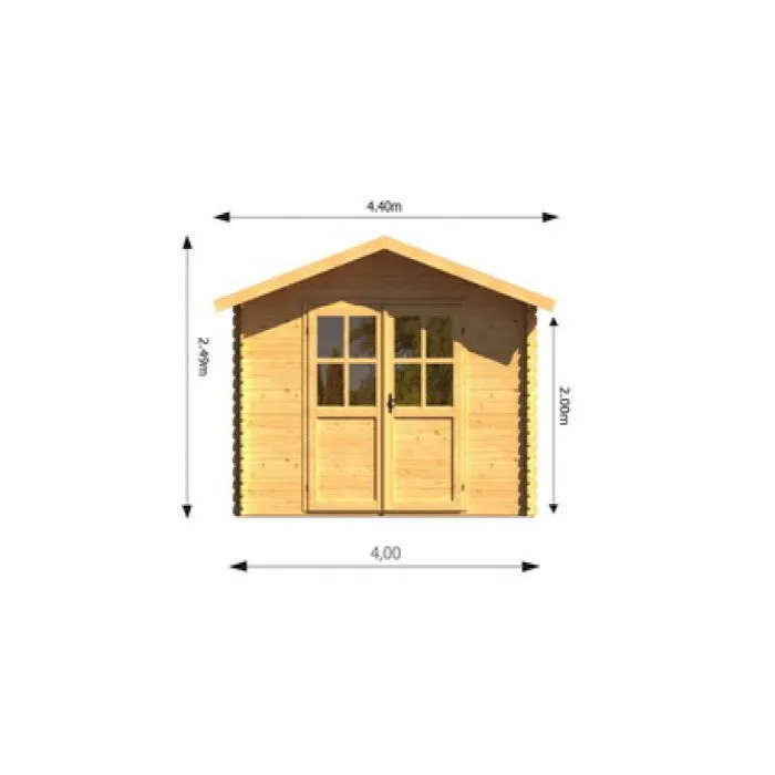 Gartenhaus Redbridge 4x3m