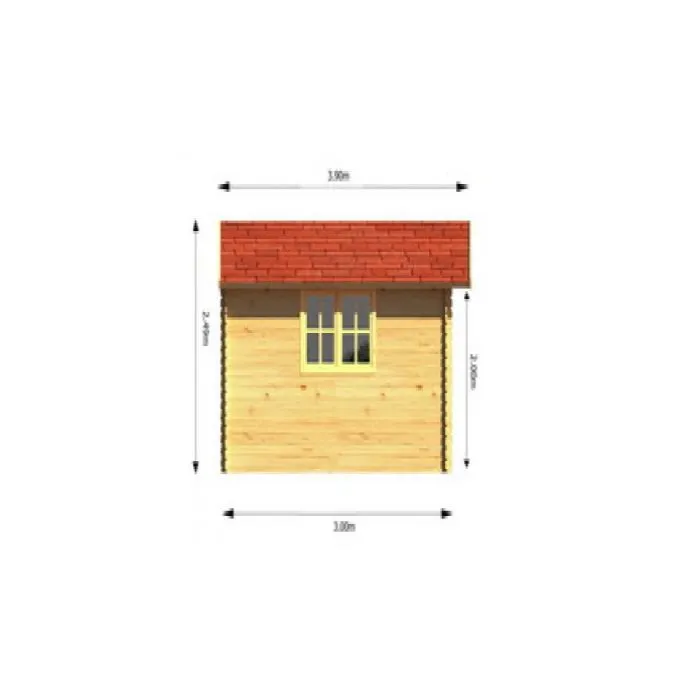 Gartenhaus Redbridge 4x3m