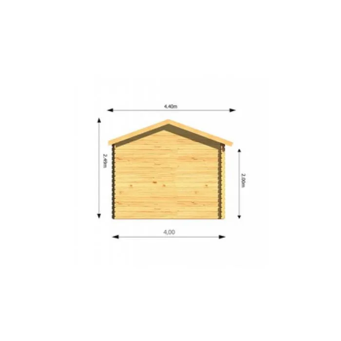 Gartenhaus Redbridge 4x3m
