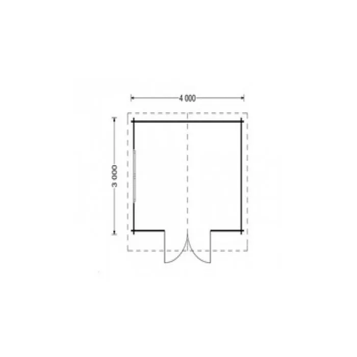 Gartenhaus Redbridge 4x3m