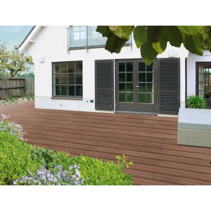 WPC Terrassendielen, kunststoff Holzkomposit Grau 360cm