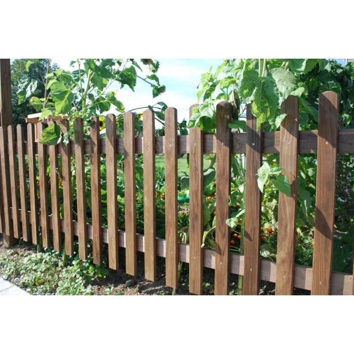 Staketenzaun Hartholz 80x180cm | Bangkirai FSC