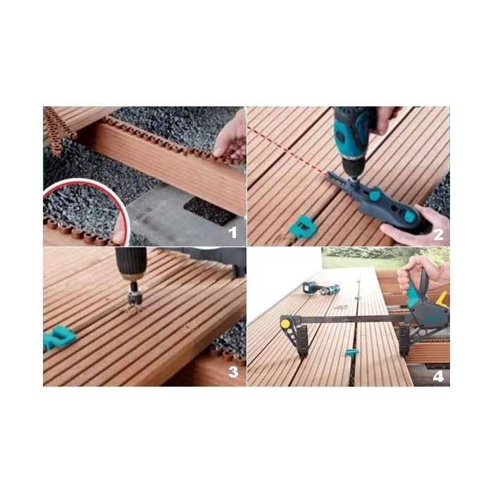 WPC Terrassendielen, kunststoff Holzkomposit Grau 360cm