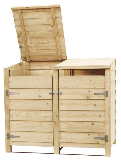 Klikoberging kliko ombouw klikokast containerberging 2 containers dubbel dicht 129x152x91cm