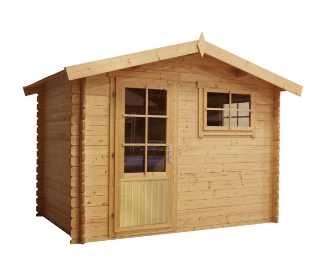 Gartenhaus Blockbohlenhaus Norwich 300x250cm Hochster Qualitat