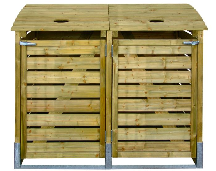 Klikoberging kliko ombouw klikokast containerberging dubbel 155x122x90cm