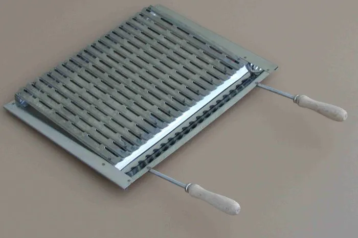 Grill grid stainless steel for barbecue masonry 55x35cm