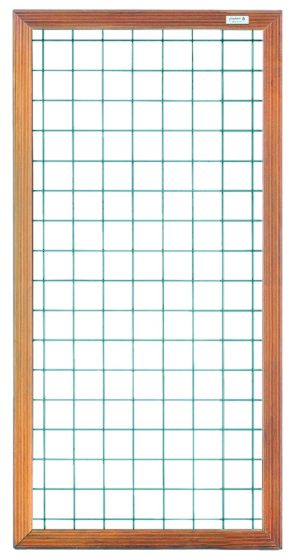 Tuinscherm schutting trellis hardhout 180x90cm