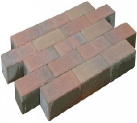 Betonklinker sierbestrating oud bont, 21x10,5x7cm, per m2