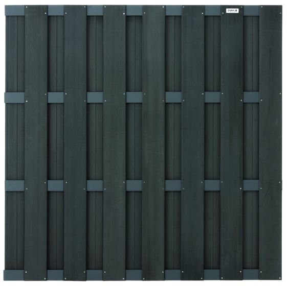 Tuinscherm schutting composiet antraciet 180x180cm Intergard ✓ Scherpste prijs!