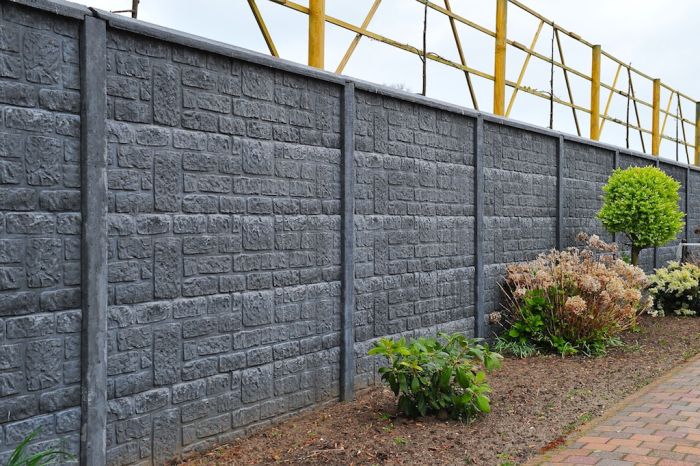 Valla de hormigon Brickstone 200x193cm para su jardin