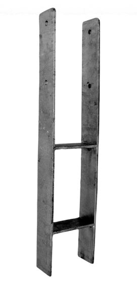 Support poteau à sceller en h on sale