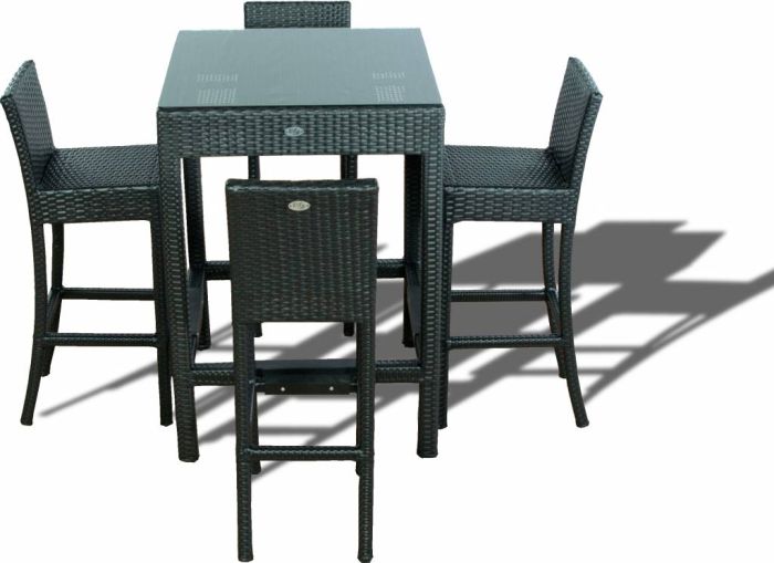 Mesas y taburetes de bar poliratán alta calidad precios bajos